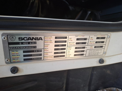 Scania G 420 6x2. Ano 2010
