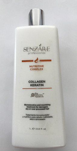 Senzare Nutritive Collagen Keratin Colageno Keratina 1000ml