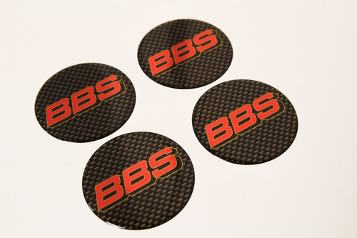 Emblema Adesivos Centro Roda Bbs 55mm Vermelho Resinado Re36