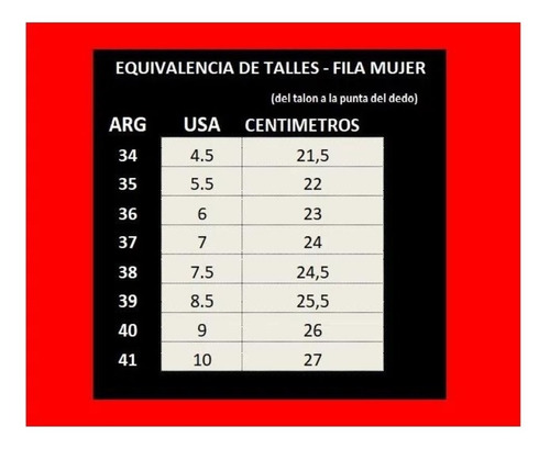 Zapatilla Fila Attractive Dama Talle 39
