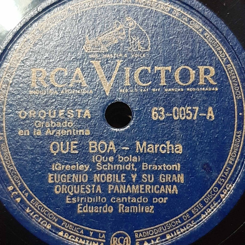 Pasta Eugenio Nobile Orq Panam Rca Victor 630057 C228