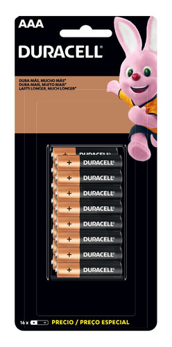Imagem 3 de 3 de Kit Duracell Com 16 Pilhas Aa E 16 Pilhas Aaa