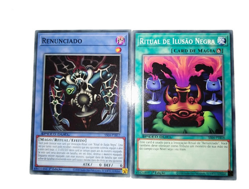 Yu-gi-oh! Renunciado + Ritual De Ilusão Negra