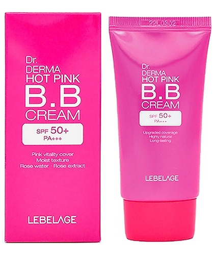 Base De Maquillaje Coreana/ Bb Cream/ Dr Derma Rosa_ Spf50+ 