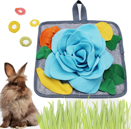 Juguete Con Tapete De Olfato Para Conejos, Lavable