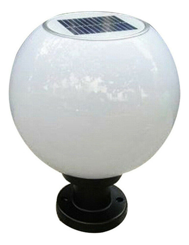 Lámpara De Pared Solar Led De 200 Mm Para Exteriores, Bola R