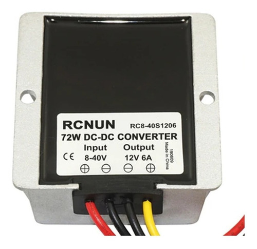 Convertidor De Voltaje Dc 8-40v A 12v Dc 6amp