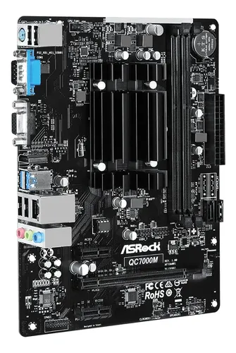 Asrock Qc7000m Amd Quad Integrado Hdmi Vga Com Usb3.2 Sata3