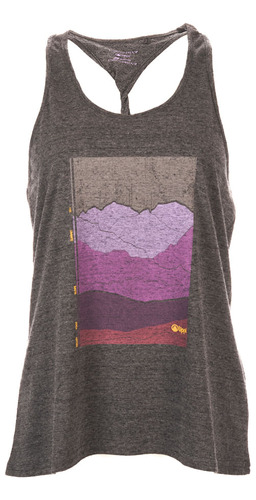 Polera Mujer Crux T-shirt Melange Gris Oscuro Lippi