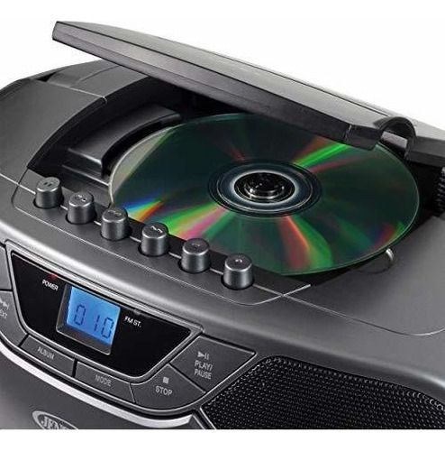 Jensen Cd-590-gr - Reproductor De Cd Estéreo Mp3 Con Bluetooth Y Radio Am/fm