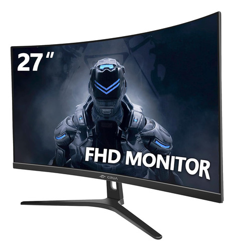 Monitor Gamer Curvo Crua 27 Fhd 144hz/180hz Negro