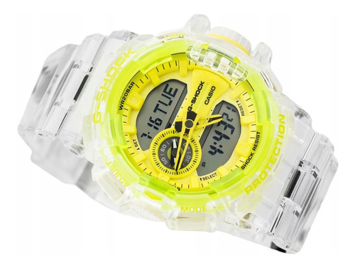 Reloj Casio G Shock Ga 400 Verde Skeleton Transparente