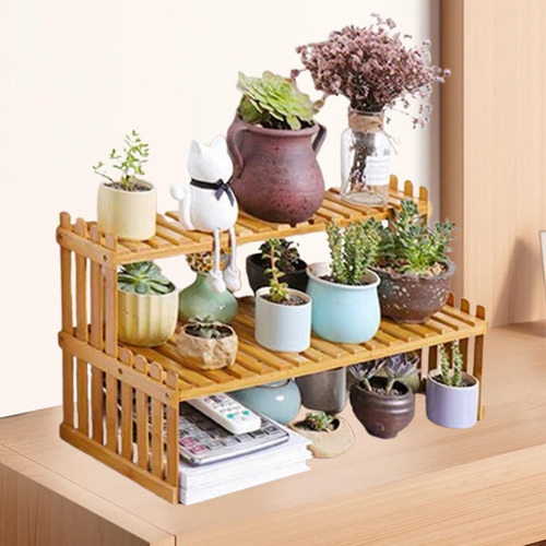 Tablero De La Mesa Soporte De Bote De Jarrón 2 Capas 37cm