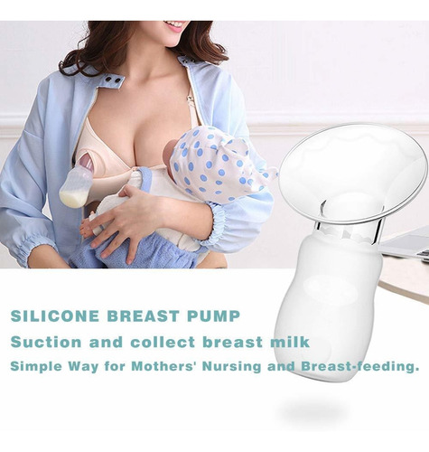2 Paquete De Silicona Extractor De Leche Manual Con La Tapa
