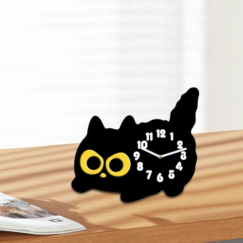 Tabletop Cat Reloj Mantel Reloj Desk Gatking Desk Reloj