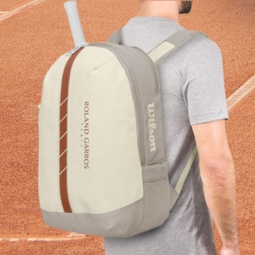 Mochila Tenis Wilson Roland Garros 2025 Color Crema Crema