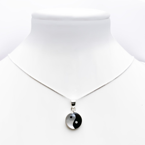 Collar Yin-yang Plata Fina 925 45cm