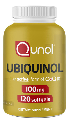 Qunol Ubiquinol Coq10 100 Mg Cápsulas Blandas, Ubiquinol - 