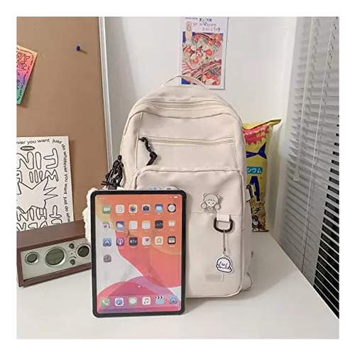 . Mochila Multifunción De Doble Cremallera De Estilo