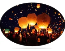Comprar 10 Globo Cantoya Blanco Biodegradable Boda Bautizo Fiesta