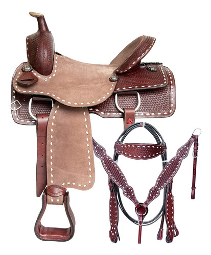 15 In Western Horse Ranch Roping Cowboy Sillin American Tack