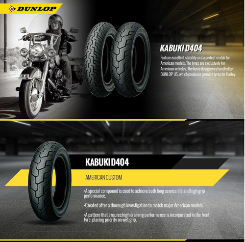 Dunlop 90 90 21 Kabuki D404 Harley 2tboxes