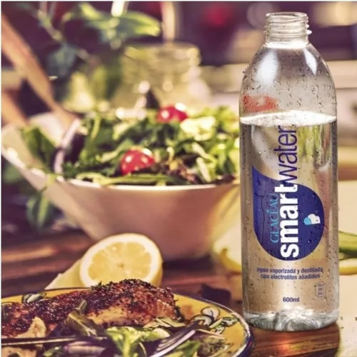 Combo Agua Smartwater 6 Con Gas + 6 Sin Gas Botella 591ml