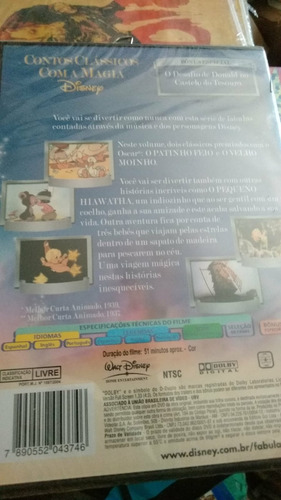 Fábulas Walt Disney Volume 2 Dvd Original Lacrado
