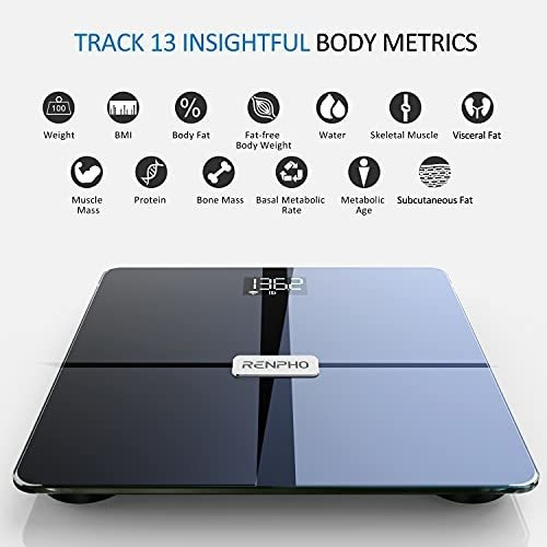 Imagen 5 de 9 de Báscula Corporal Renpho Premium Wi-fi Bluetooth Scale Smart