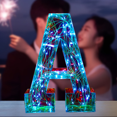 Luz Nocturna Led Led Con Números Del Alfabeto, Tapa Decorati