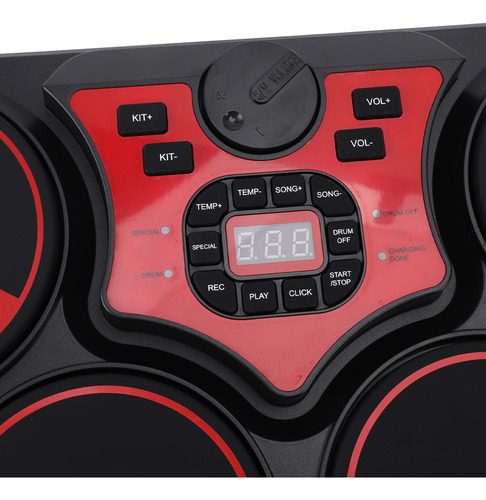 Kit De Batería De 7 Pads, Conjunto Electrónico, Sonidos Múlt