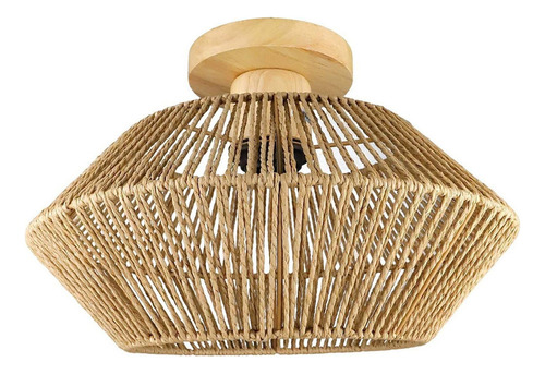 Lámpara De Techo De Mimbre De Ratán, Lámpara Decorativa