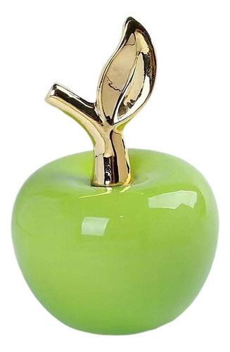 Simulación De Adornos De Estatua De Manzanas L Verde