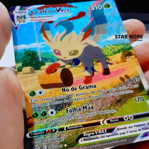 Carta Pokémon Leafeon Vmax Céus Em Evolução