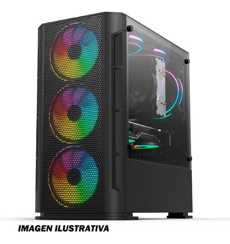 Gabinete Gamer Yeyian Haizen 2500 Micro Atx Argb Sin Fuente