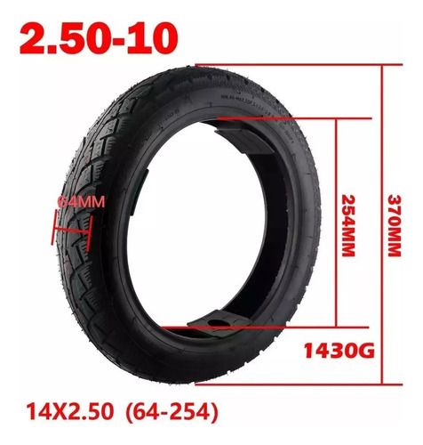 Adecuado Para Bicicletas Eléctricas Kiwo Tubeless, Neumático