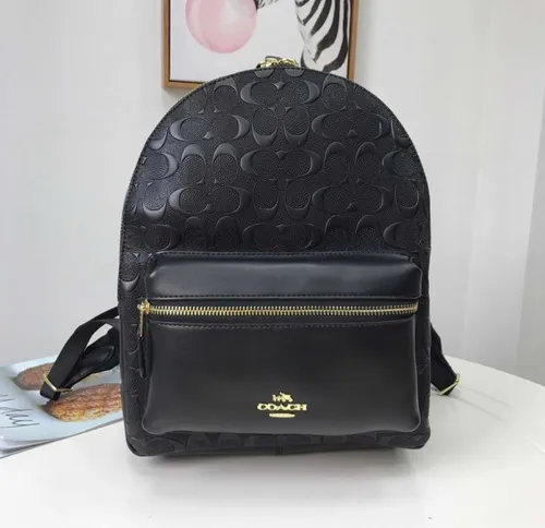 Mochila coach negra sale