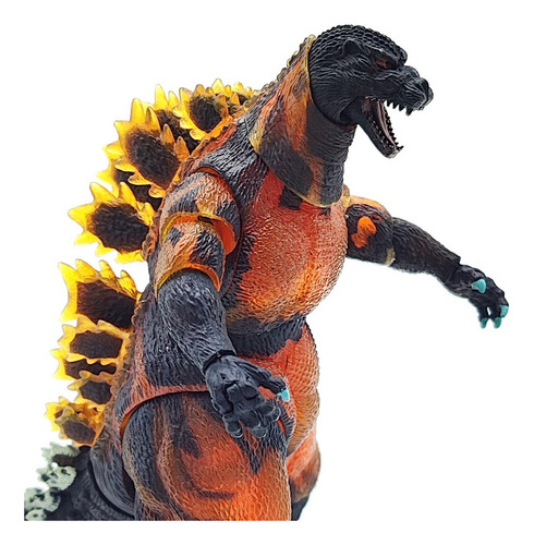 Para Boneco De Ação Neca 1995 Red Fire Godzilla Burning,