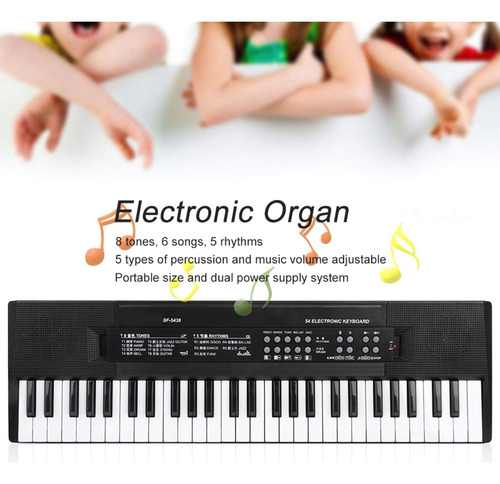Órgano Electrónico Portátil, Teclado Electrónico Elegante, M