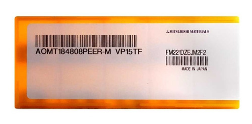 10 Insertos De Carburo Aomt184808peer-m Vp15tf Mitsubishi