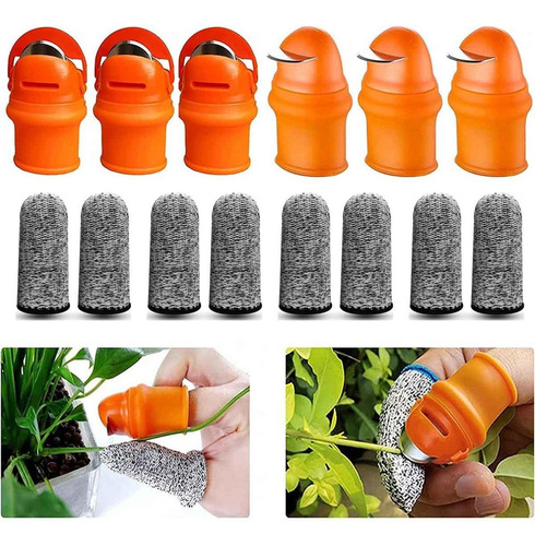 14ps Cuchillo Pulgar Silicona Para Jardinería Para Vegetales