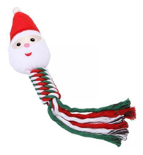 6 Brinquedo De Corda Para Cachorro, Brinquedo De Papai Noel