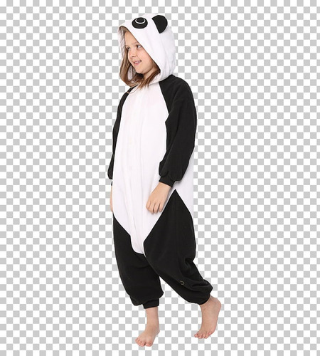 Imagen 4 de 6 de Pijama Kigurumi Polar Oso Panda Para Niños Y Niñas