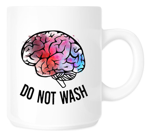 Taza De Café Do Not Brain Wash - [blanco][11 Oz.]