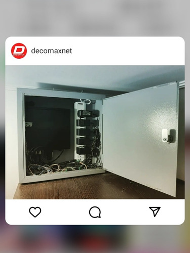 Imagen 4 de 5 de Gabinete Metálico Liviano De Sobreponer 40x40x15cm Dvr Cctv