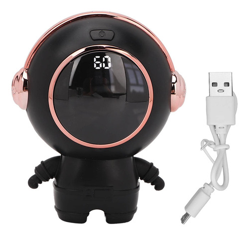 Calentador De Manos Recargable Eléctrico Negro Reutilizable