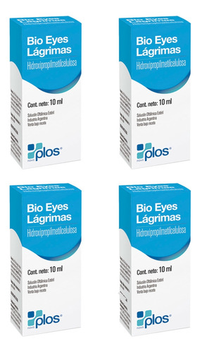 Pack 4 Cajas Bio Eyes Lagrimas 10ml