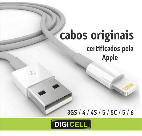 Cabo Original Usb iPhone 5, 5c, 5s, 6, 6s, 6 Plus iPad