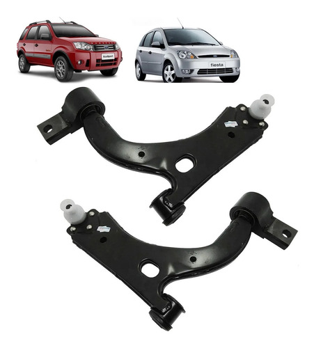 Par De Bandeja Completa Dianteira Ford Ecosport 2003 2004