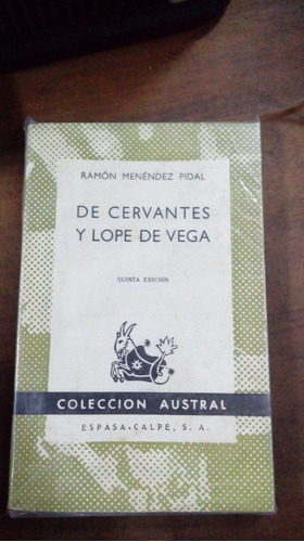 Libro  De Cervantes Y Lope De Vega